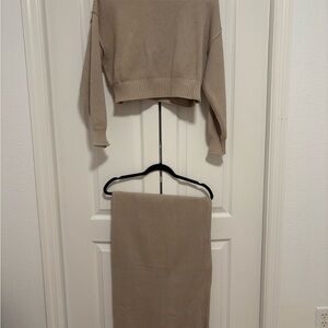 Cozy Knit Sweater and Skirt Set